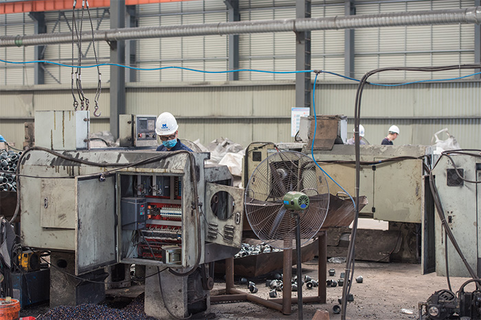 黑河网架配件-锥头加工车间